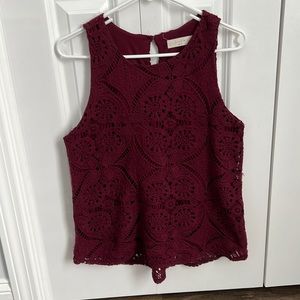 Woman’s Burgundy Blouse